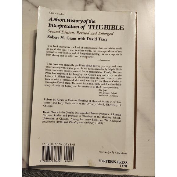 A Short History of the Interpret. of THE BIBLE by R.t M. Grant - Picture 2 of 3